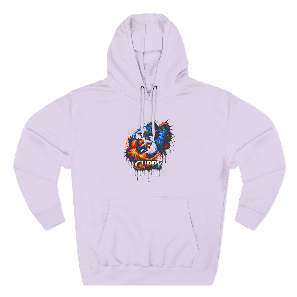 Fire & Ice Guppy – Premium Three-Panel Fleece Hoodie