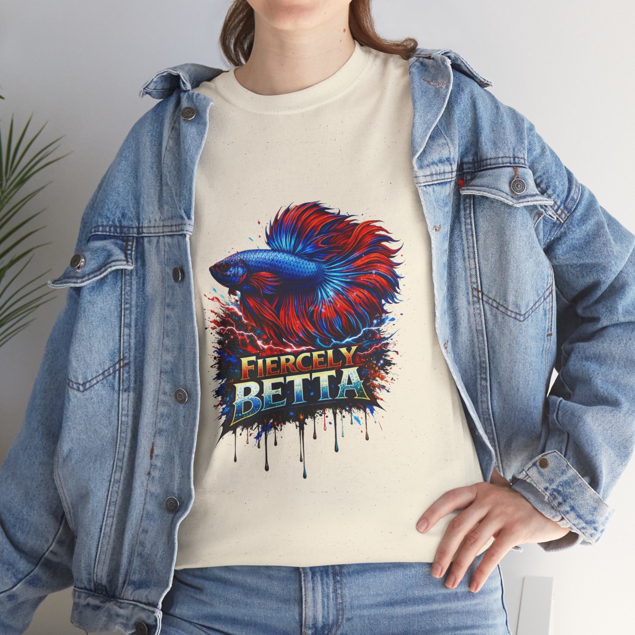 Betta Fish T-Shirt — Fiercely Betta Colorful Aquarium Fish Tee