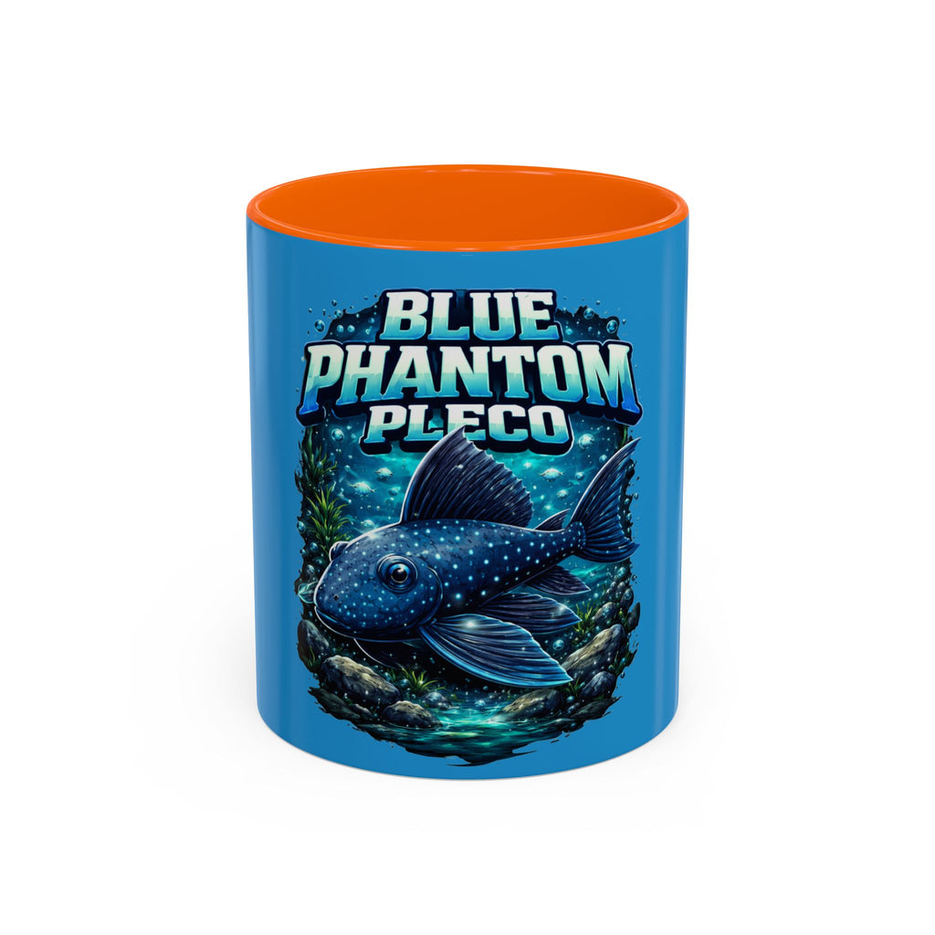 Blue Phantom Pleco Accent Coffee Mug – Aquarium Fish Lover Gift (11/15oz)