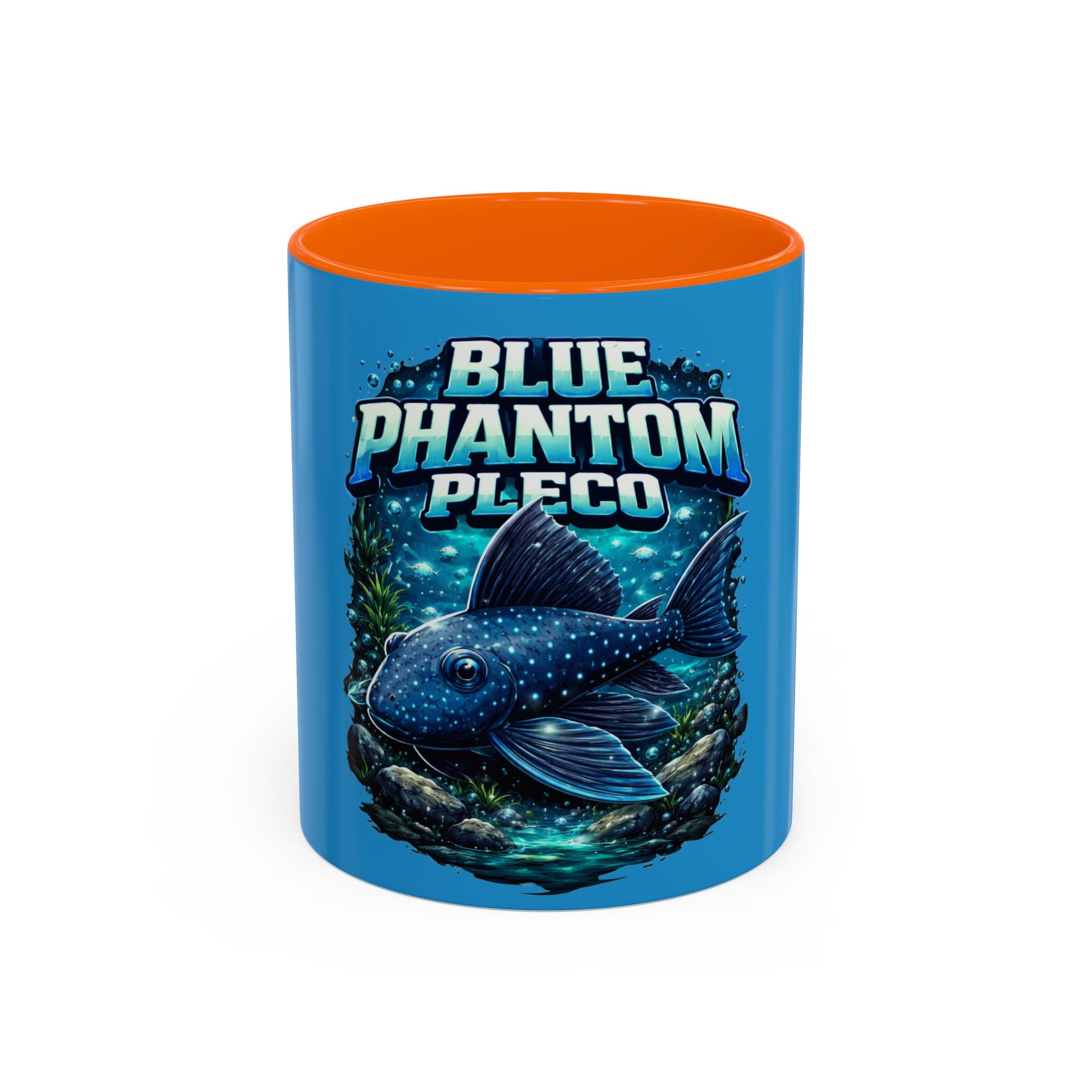 Blue Phantom Pleco Accent Coffee Mug – Aquarium Fish Lover Gift (11/15oz)