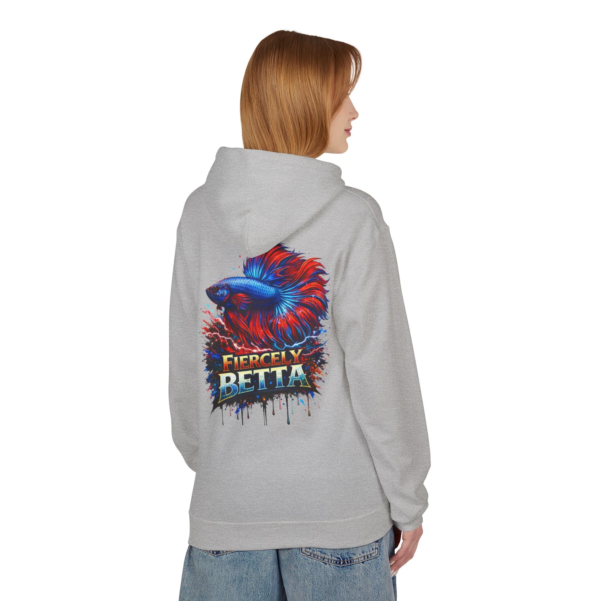 Fiercely Betta Hoodie – Colorful Betta Fish Graphic Pullover