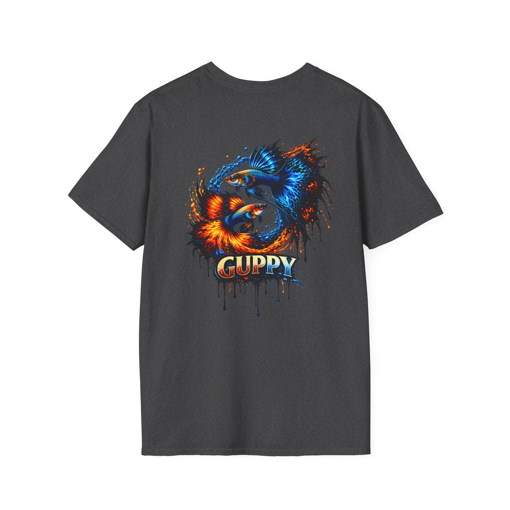 Guppy Fish T-Shirt — Vibrant Watercolor Drip Graphic Tee