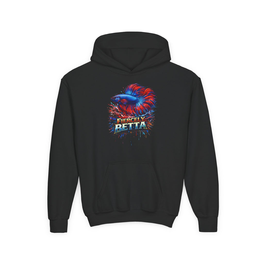Fiercely Betta – Kids "Neon Flare" Fleece Hoodie