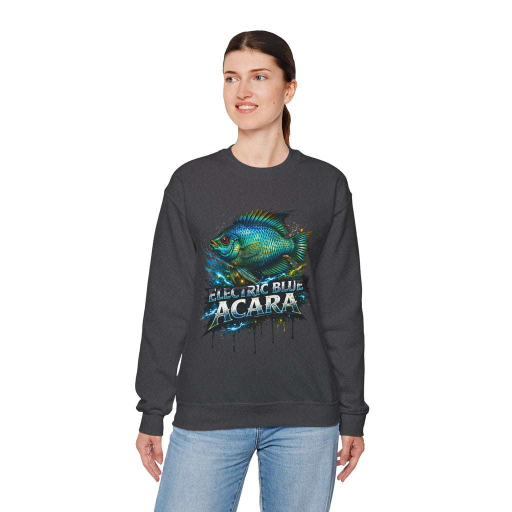 Electric Blue Acara – Heavy Blend™ Crewneck Sweatshirt