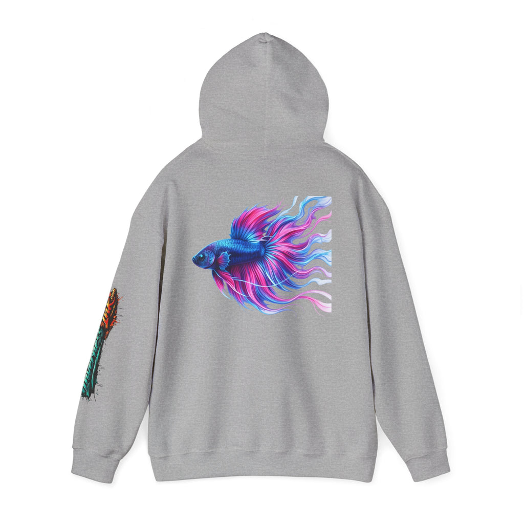 Electric Paint Betta — Artisan Series Hoodie — Inverness Ink Graphic Pullover