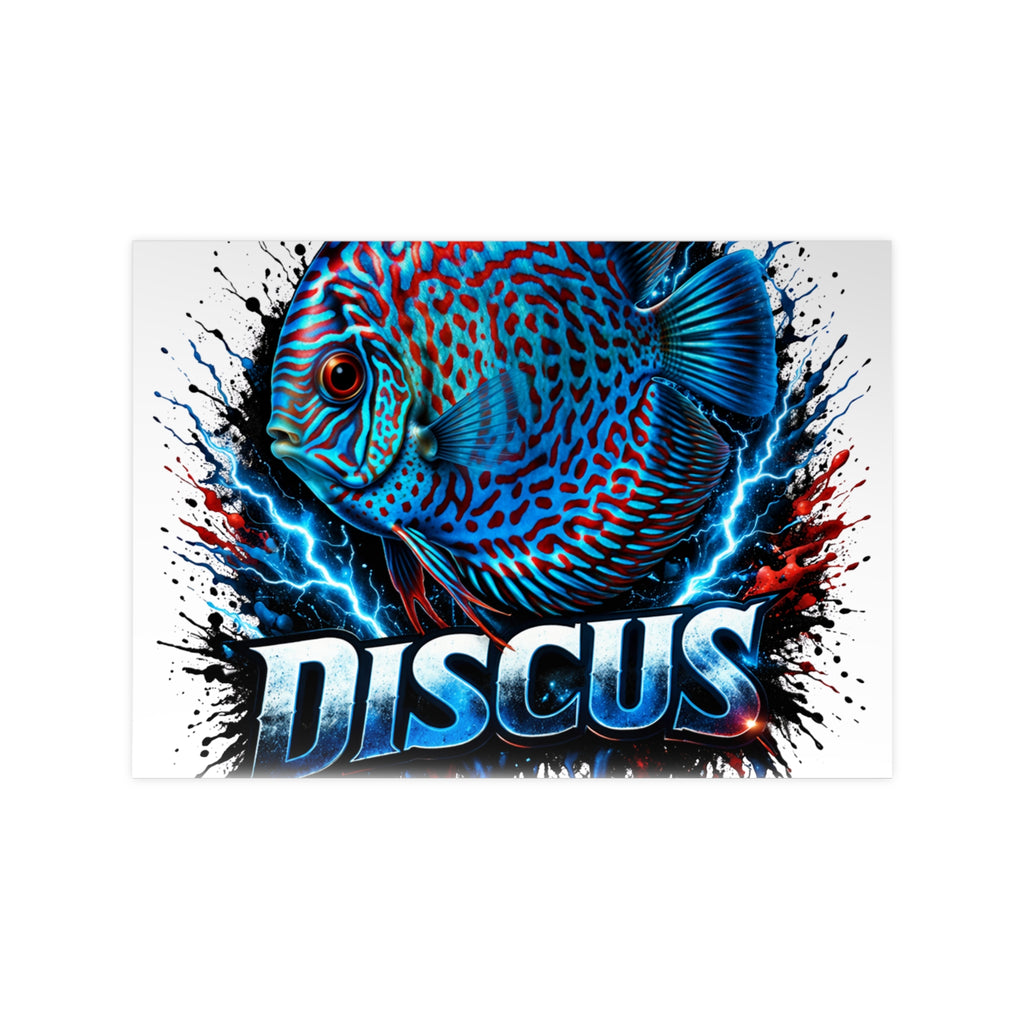 Discus Fish Photopaper Poster – Vibrant Aquarium Wall Art
