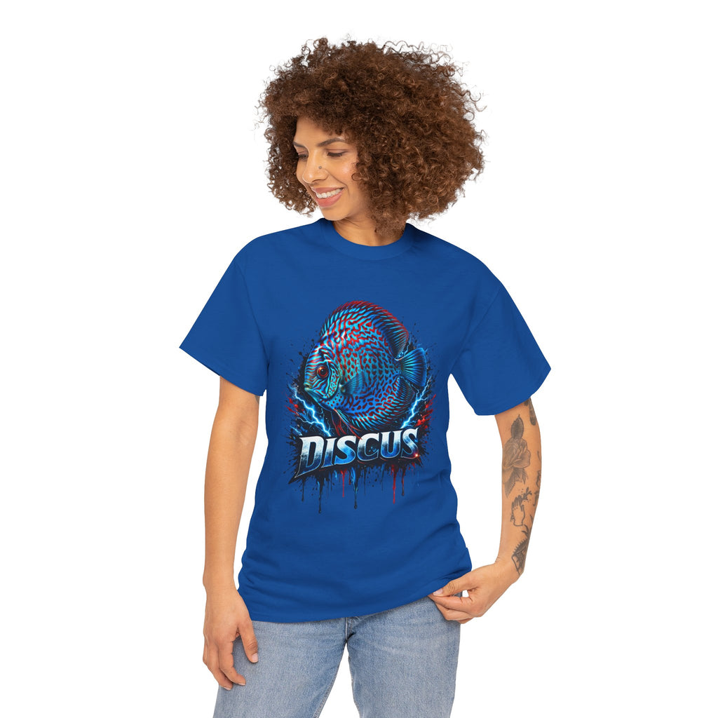Discus Fish Graphic Tee - Vibrant Aquarium Fish Shirt