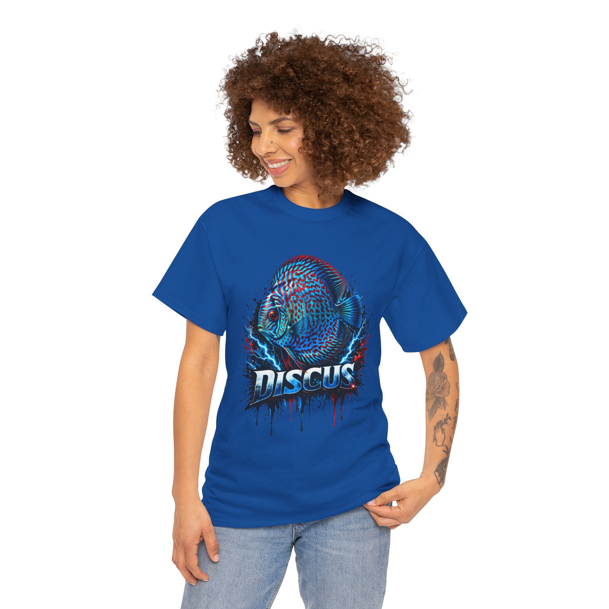 Discus Fish Graphic Tee - Vibrant Aquarium Fish Shirt