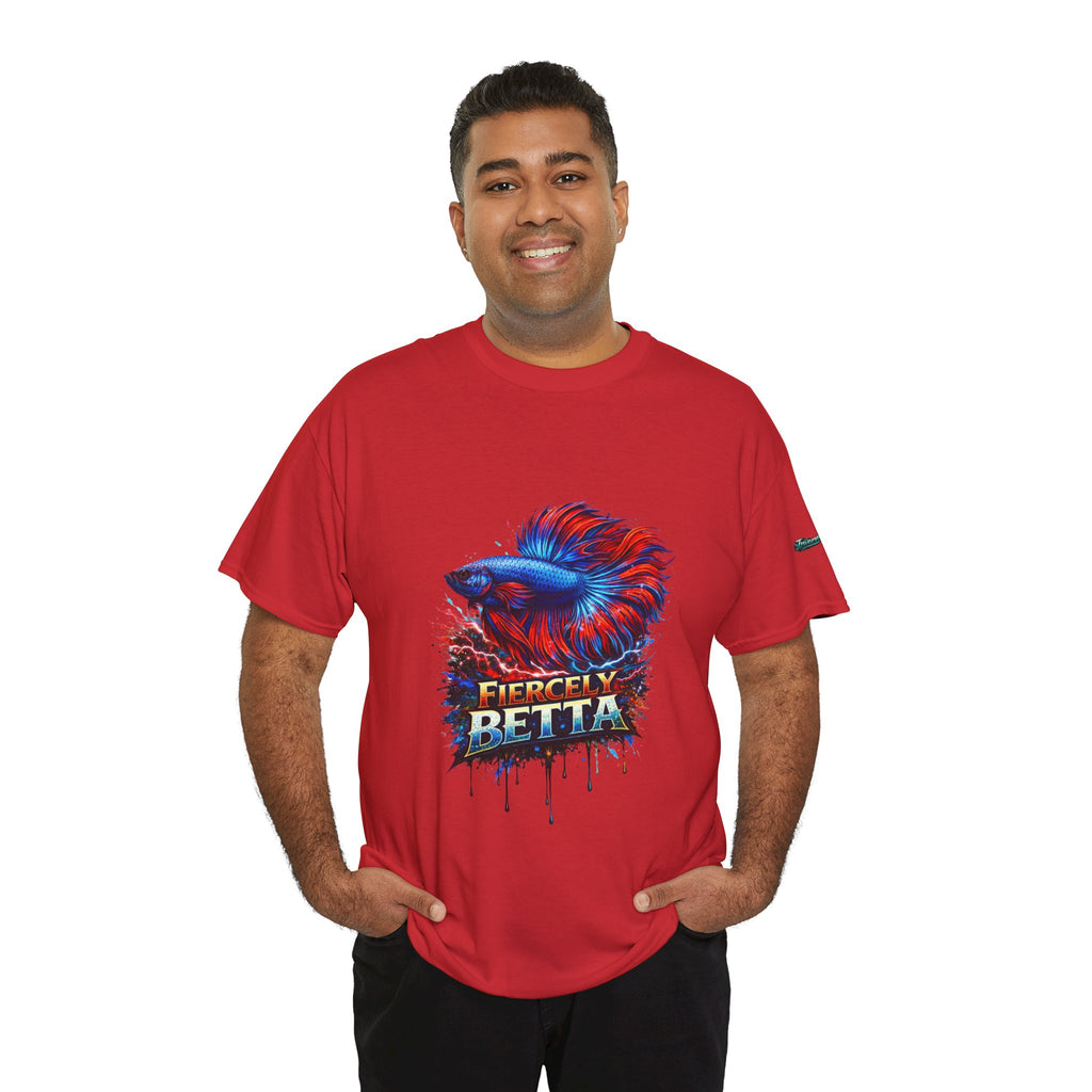 Betta Fish T-Shirt — Fiercely Betta Colorful Aquarium Fish Tee
