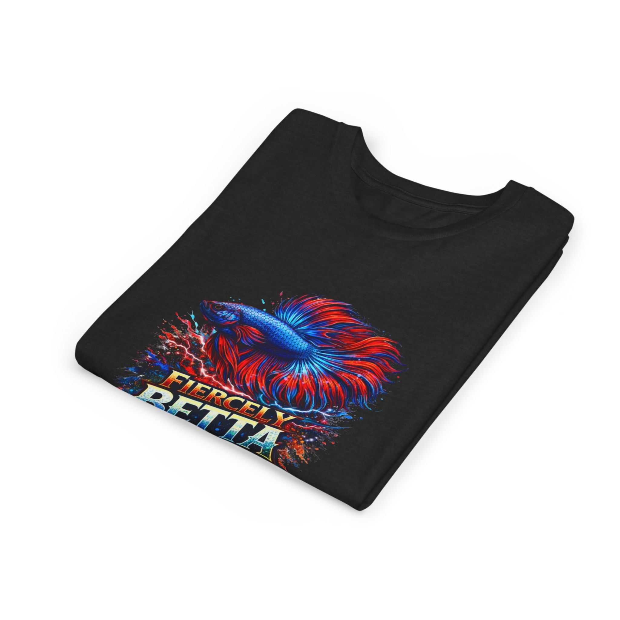 Fiercely Betta Youth Tee - Colorful Betta Fish Graphic Shirt