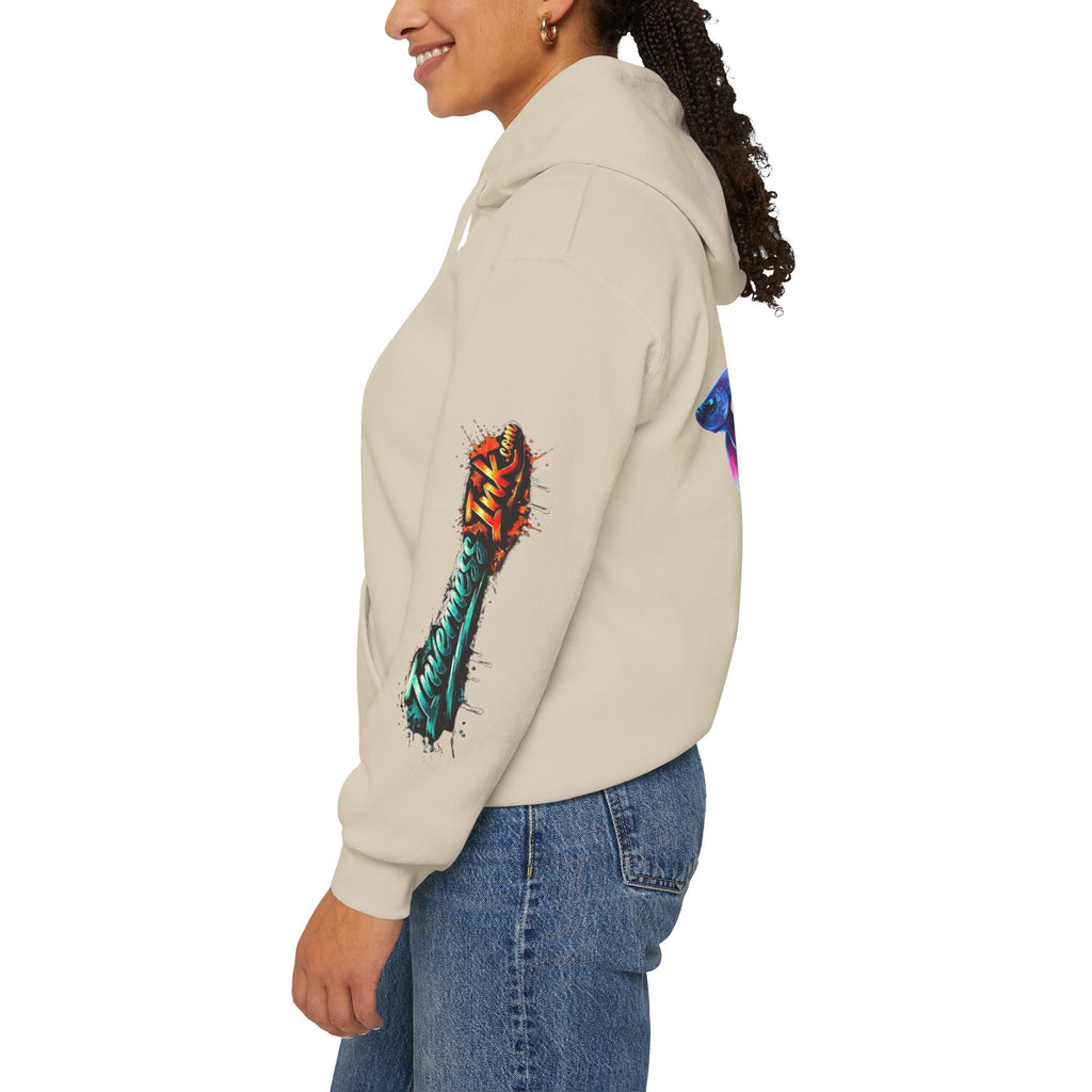Electric Paint Betta — Artisan Series Hoodie — Inverness Ink Graphic Pullover