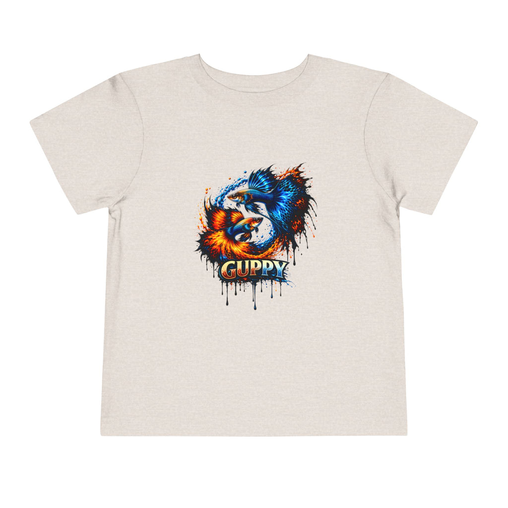 Fire & Ice Guppy – Toddler "Neon Flare" Premium Tee