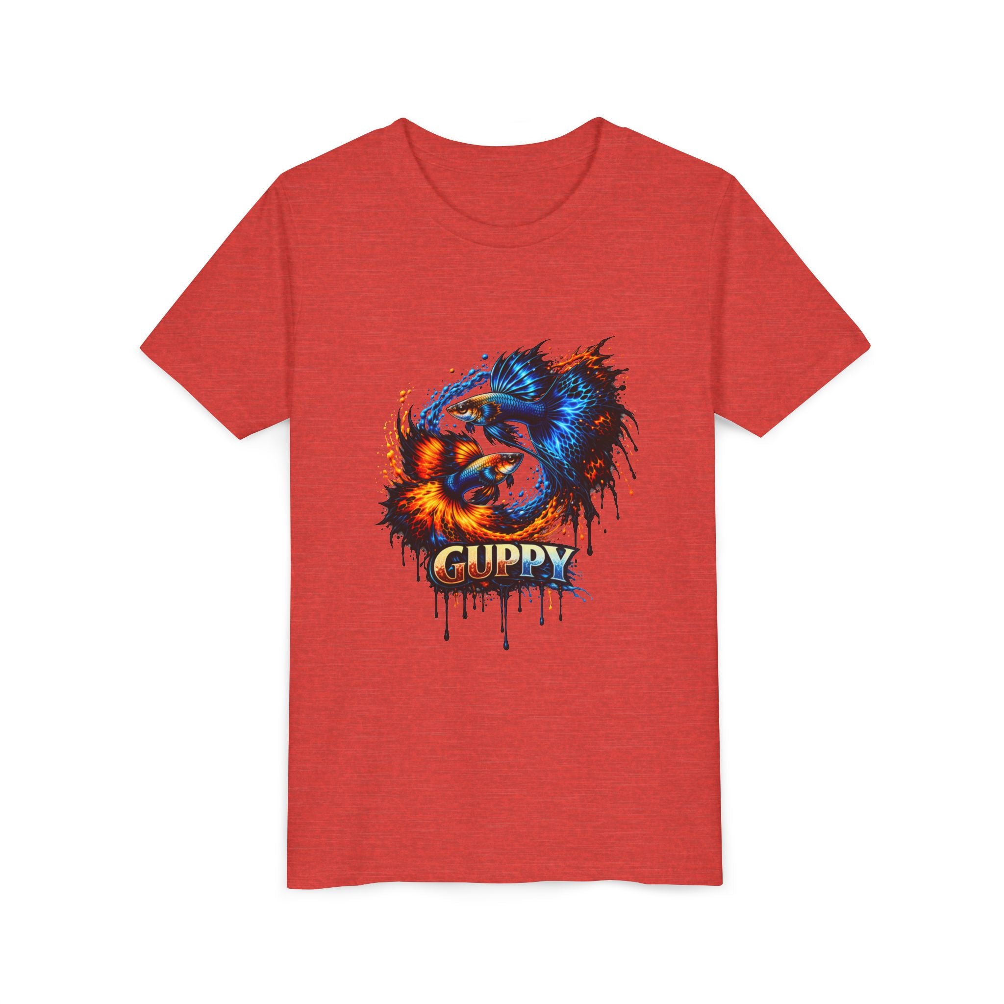 Fire & Ice Guppy – Youth "Neon Flare" Premium Tee