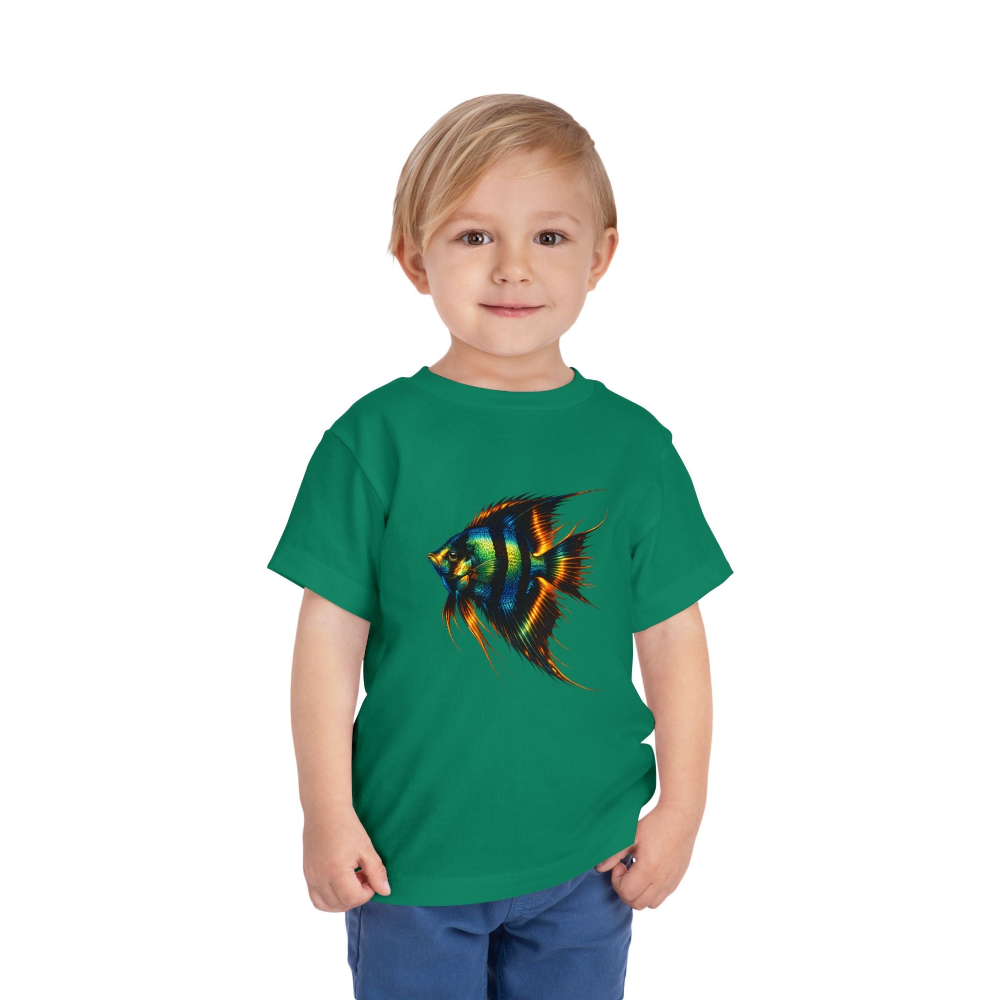 Toddler Tee - Colorful Aquarium Angelfish Graphic Shirt