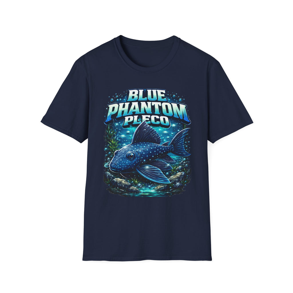 Blue Phantom Pleco T-Shirt — Graphic Aquarium Fish Tee