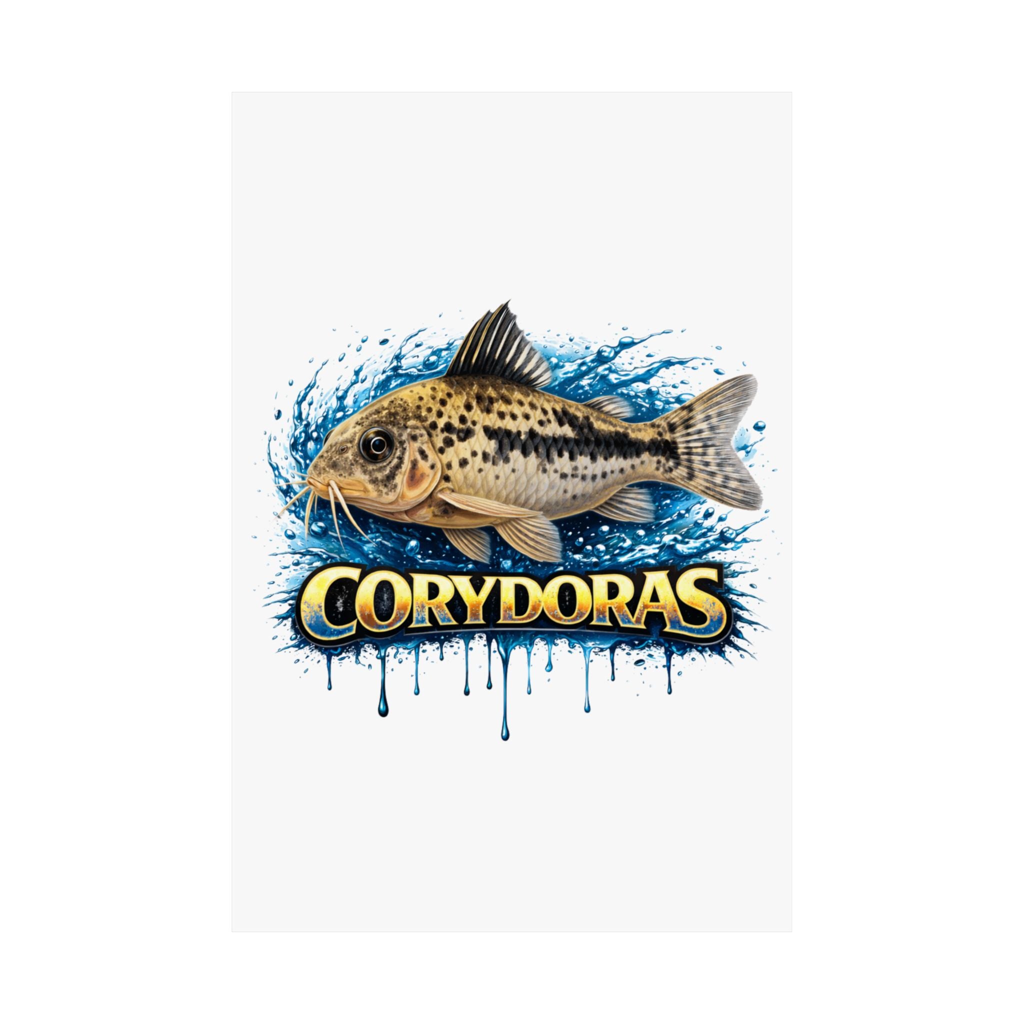 Corydoras Fish Matte Poster — Aquarium Lover Wall Art