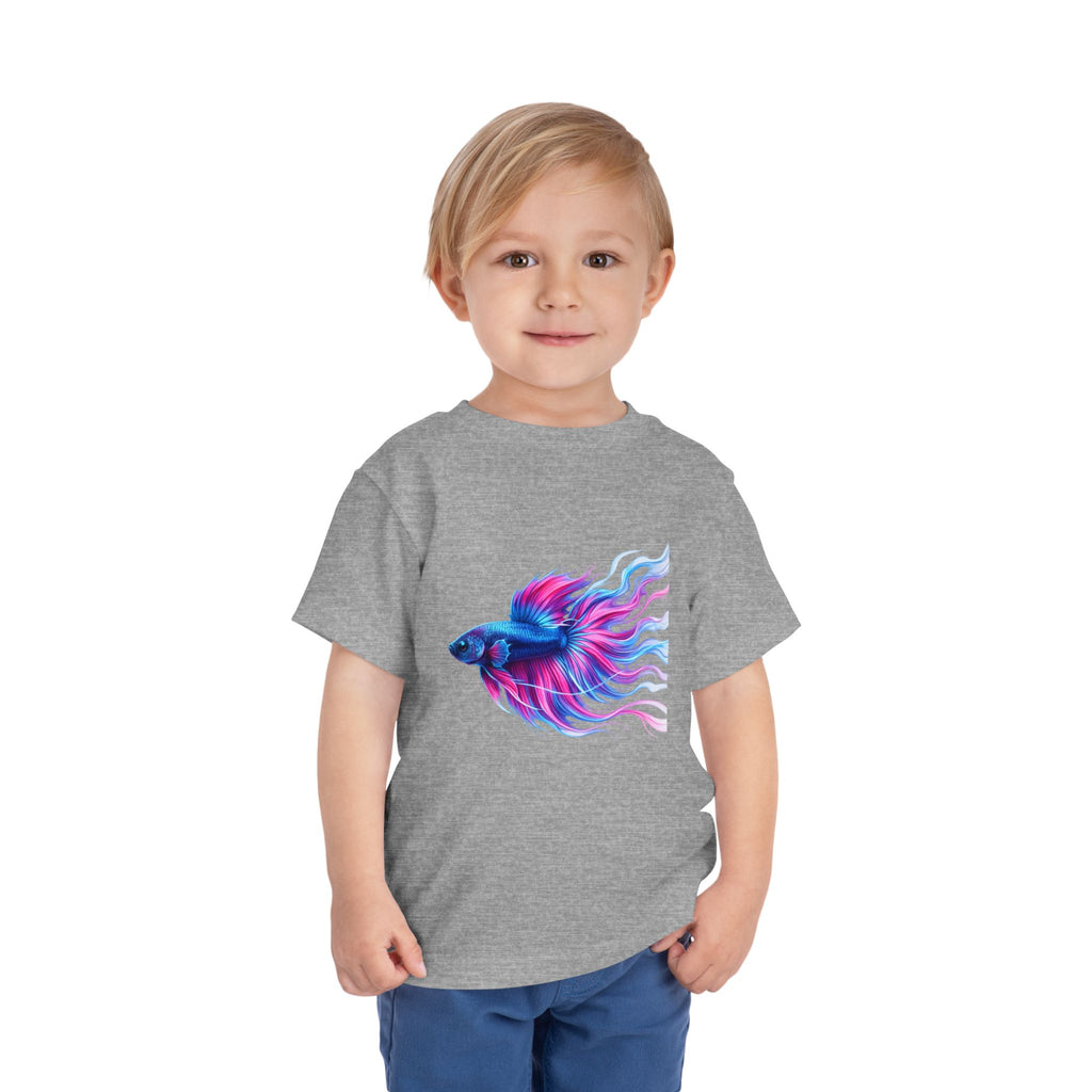 Toddler Tee — Colorful Betta Fish Graphic Kids Shirt