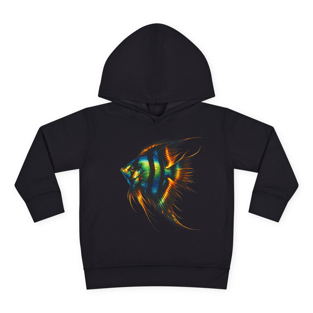 Toddler Hoodie with Colorful Angelfish Graphic