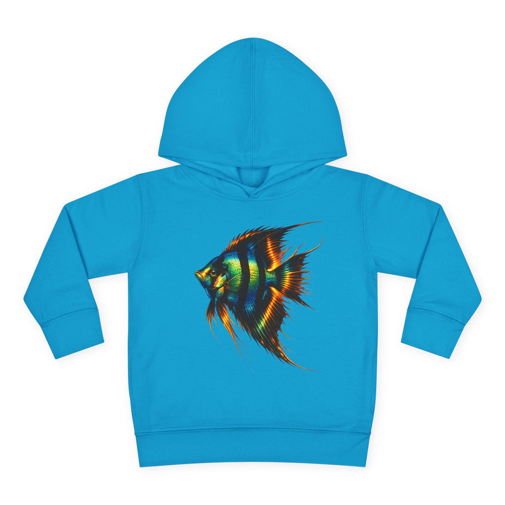 Toddler Hoodie with Colorful Angelfish Graphic