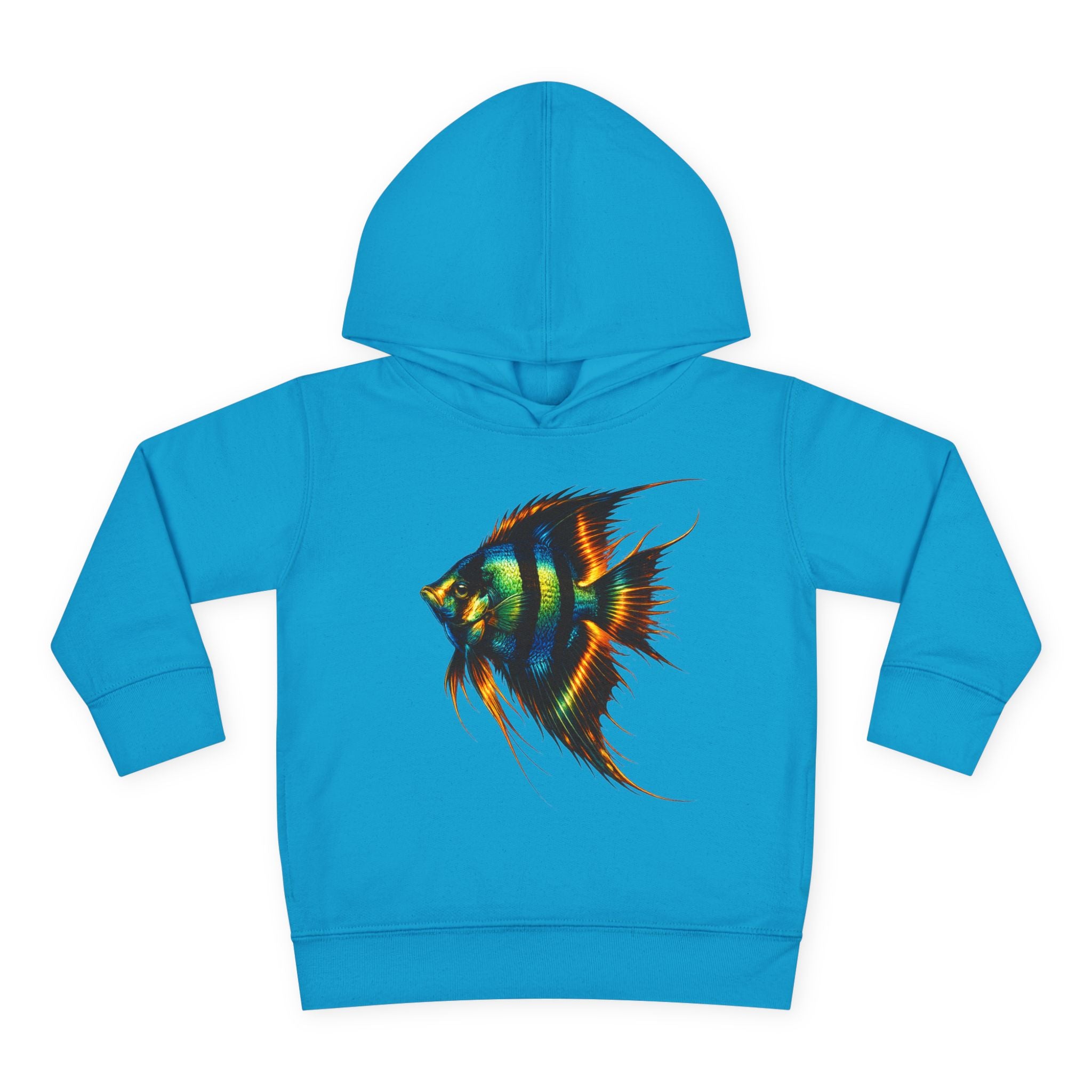 Toddler Hoodie with Colorful Angelfish Graphic