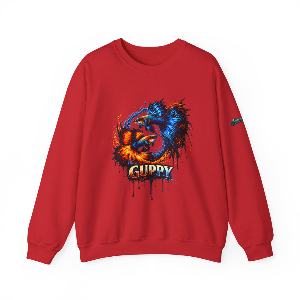 Fire & Ice Guppy – Premium "Neon Flare" Crewneck Sweatshirt