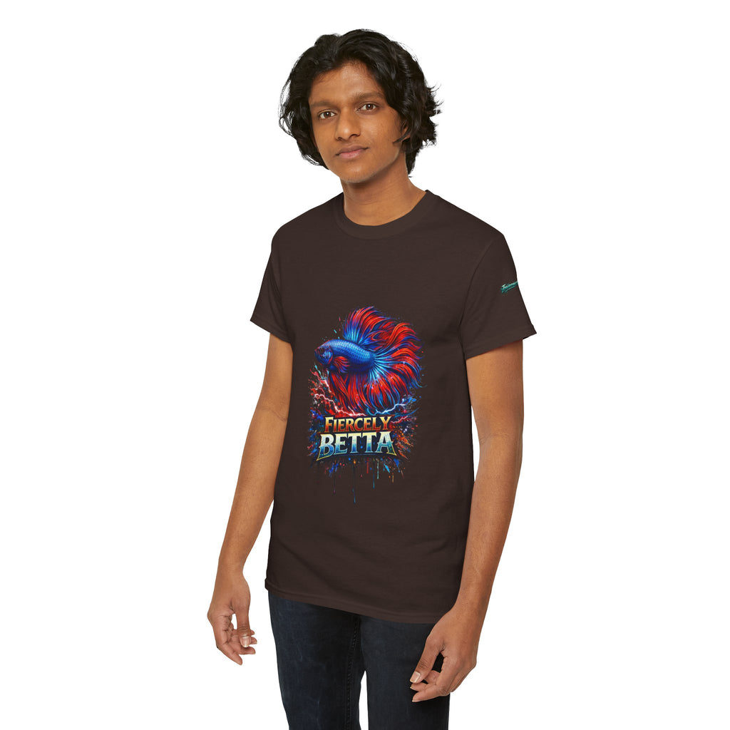 Betta Fish T-Shirt — Fiercely Betta Colorful Aquarium Fish Tee