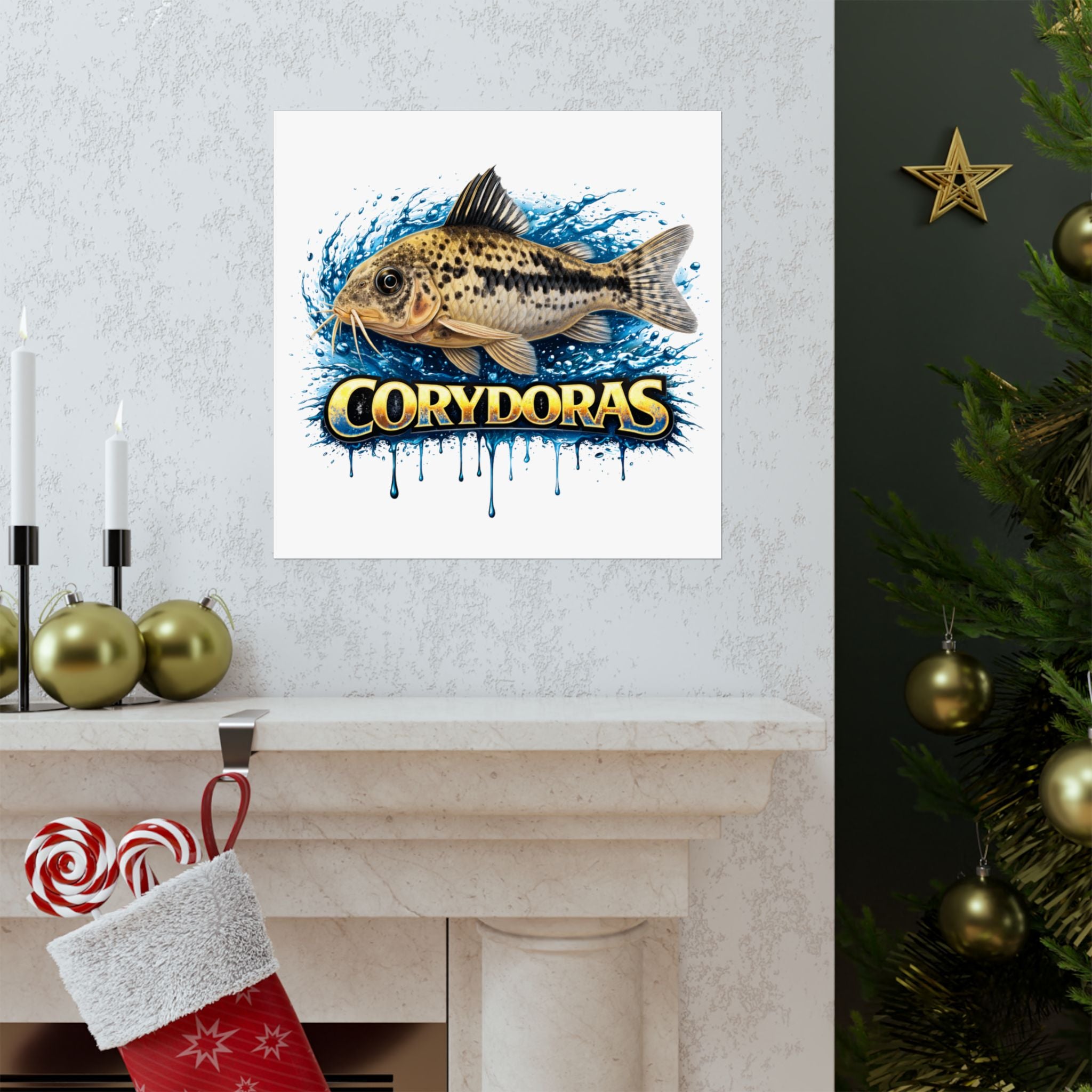 Corydoras Fish Matte Poster — Aquarium Lover Wall Art