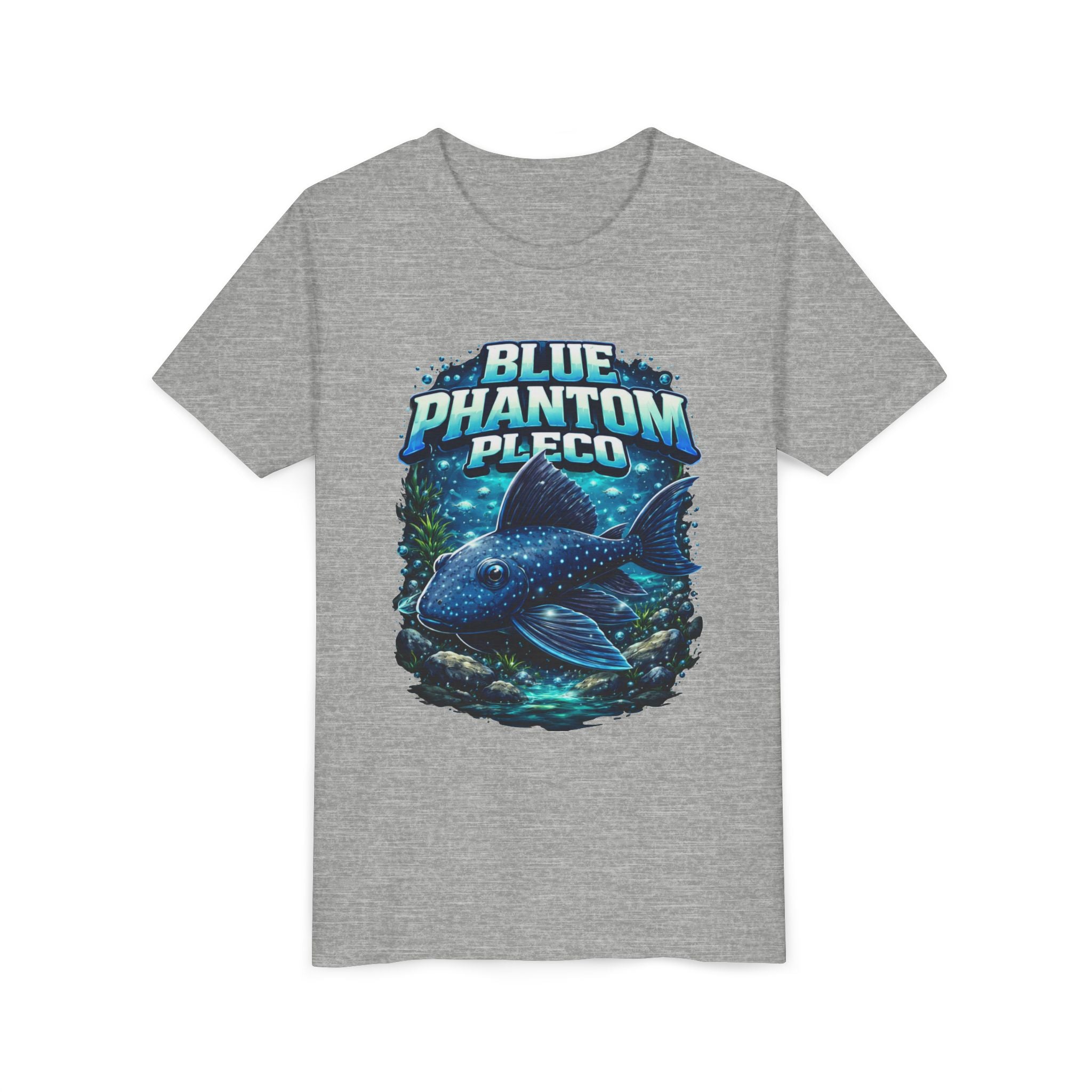 Blue Phantom Pleco Youth Tee – Kids Fish Aquarium T-Shirt