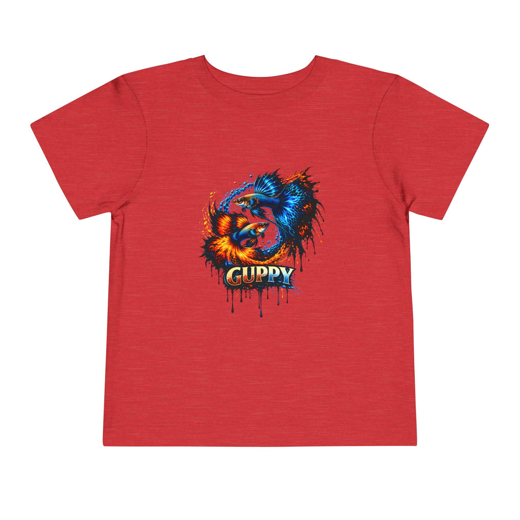 Fire & Ice Guppy – Toddler "Neon Flare" Premium Tee