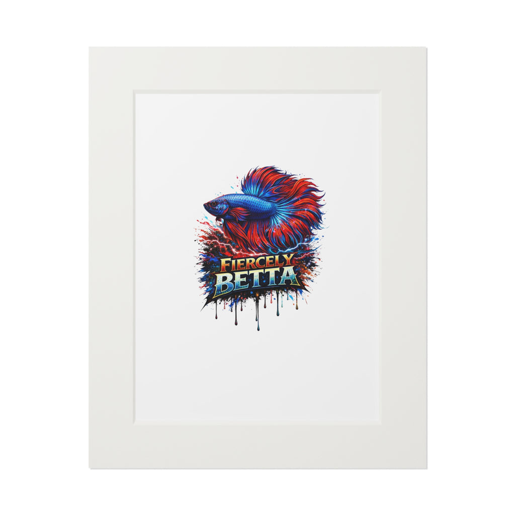 Fiercely Betta – Premium "Neon Flare" Mounted Fine Art Print