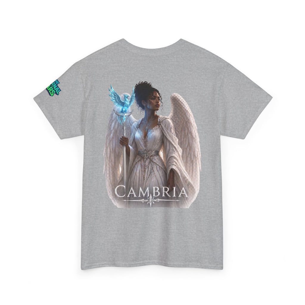 The Eternal Wars Graphic Tee – "Cambria" Winged Warrior Shirt