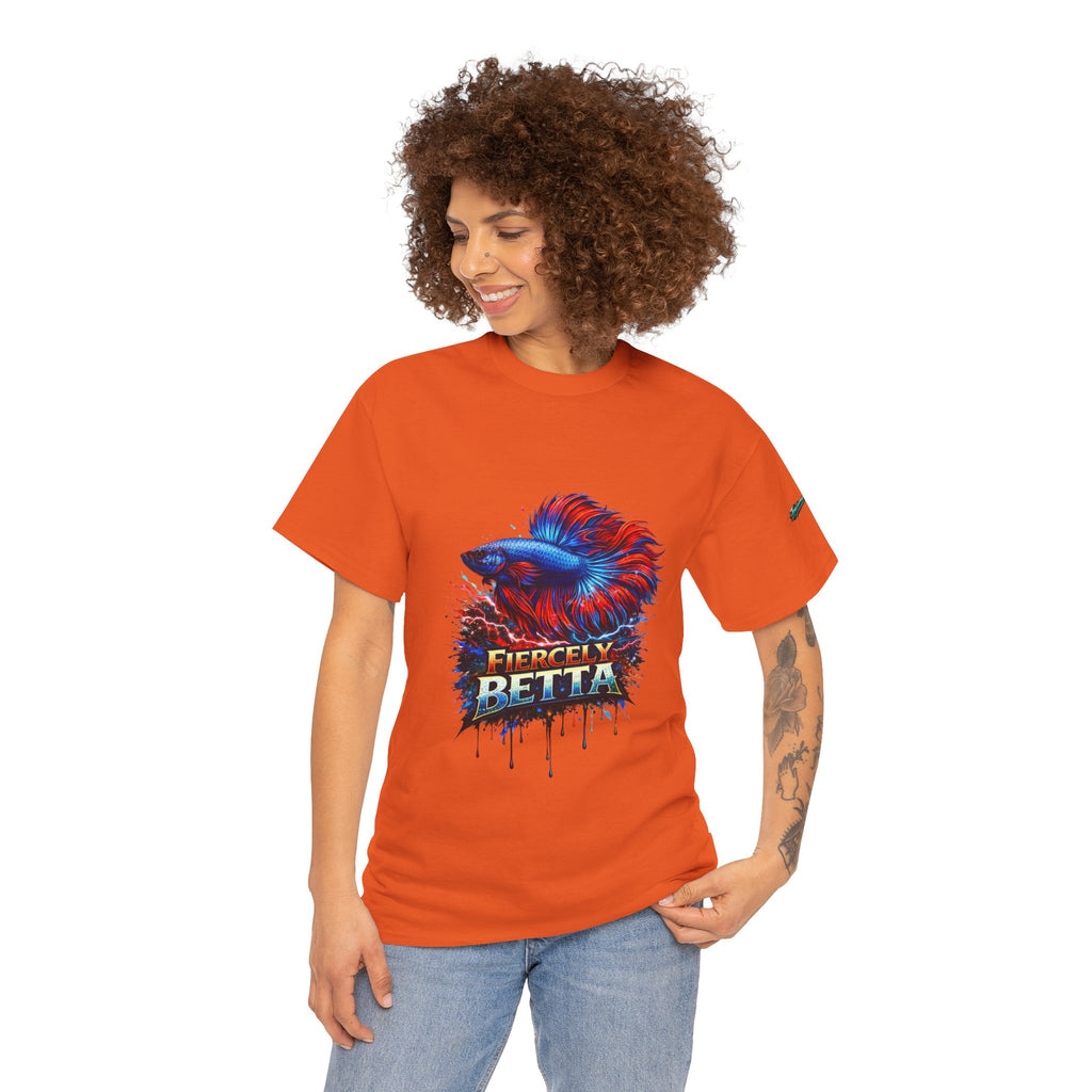 Betta Fish T-Shirt — Fiercely Betta Colorful Aquarium Fish Tee