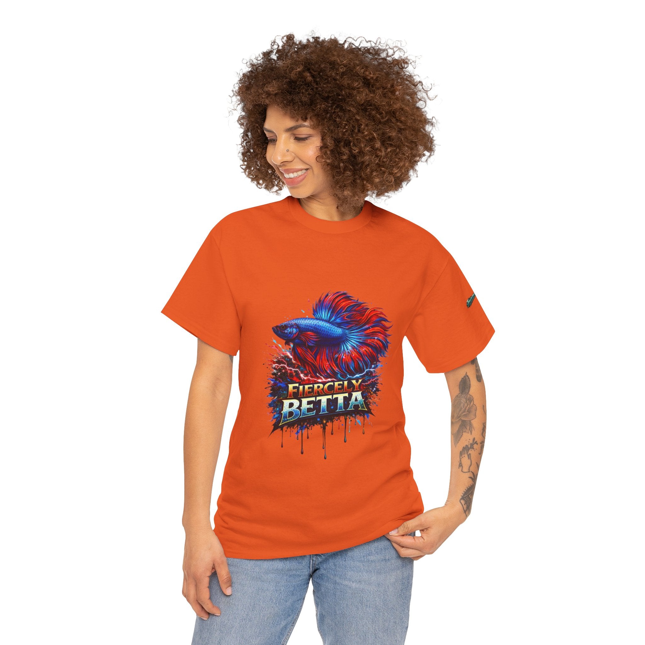 Betta Fish T-Shirt — Fiercely Betta Colorful Aquarium Fish Tee
