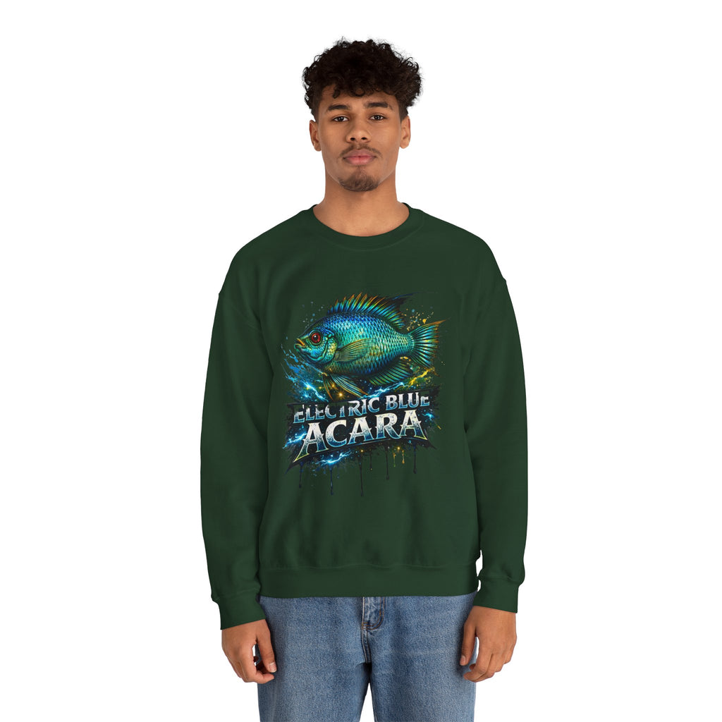 Electric Blue Acara – Heavy Blend™ Crewneck Sweatshirt