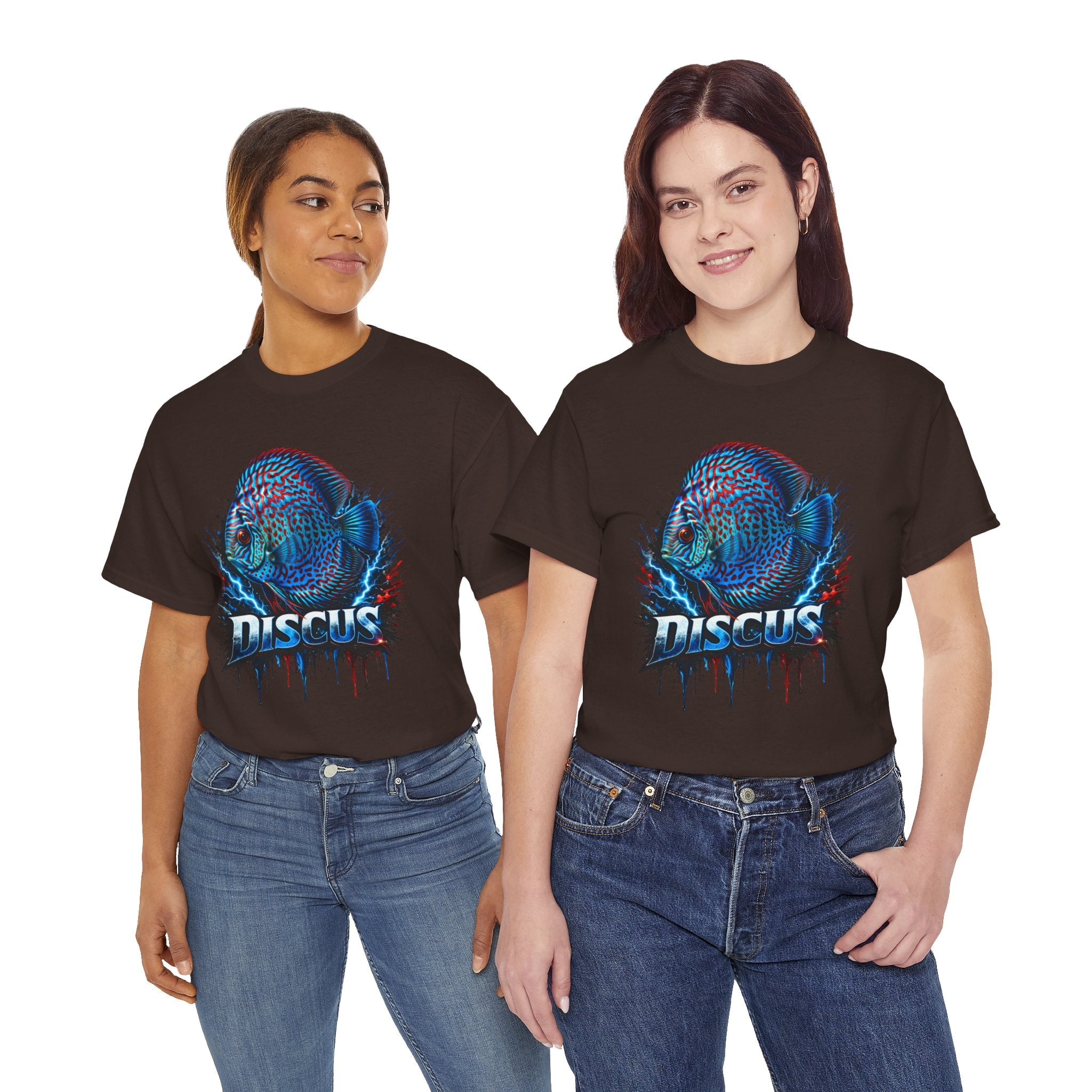 Discus Fish Graphic Tee - Vibrant Aquarium Fish Shirt