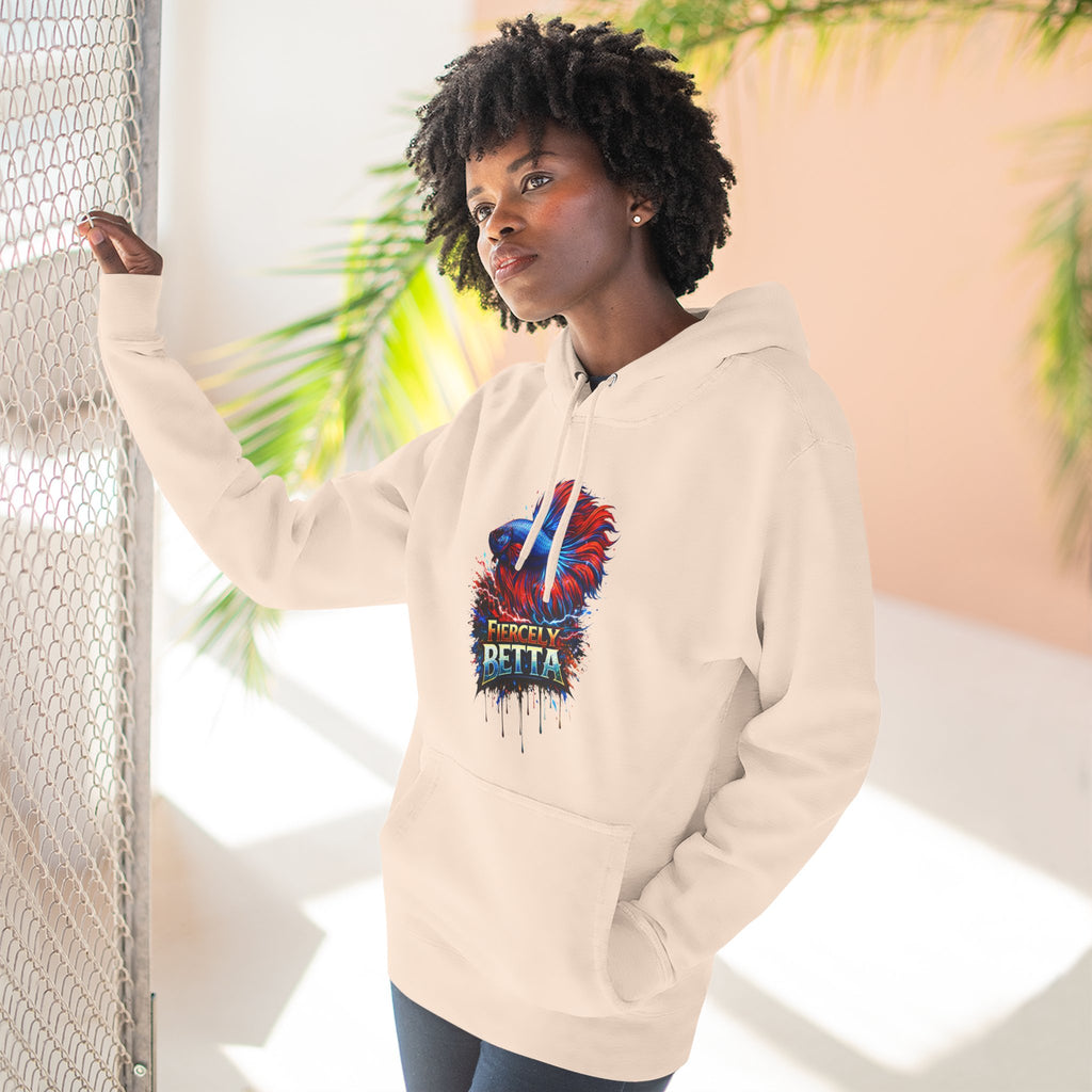 Fiercely Betta – Premium "Neon Flare" 3-End Fleece Hoodie