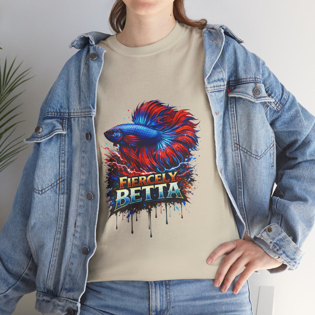 Betta Fish T-Shirt — Fiercely Betta Colorful Aquarium Fish Tee