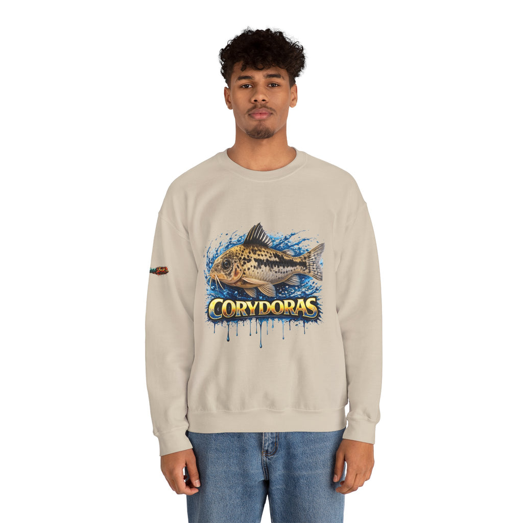 Peppered Corydoras Fish Crewneck Sweatshirt – Aquatic Aquarium Lover Tee
