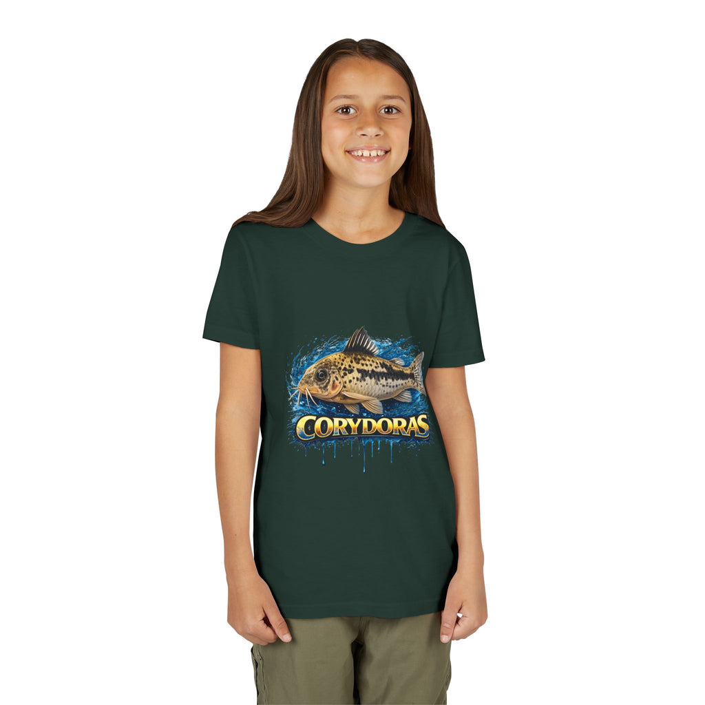 Corydoras Fish Youth Tee – Cute Aquarium Catfish Graphic Shirt