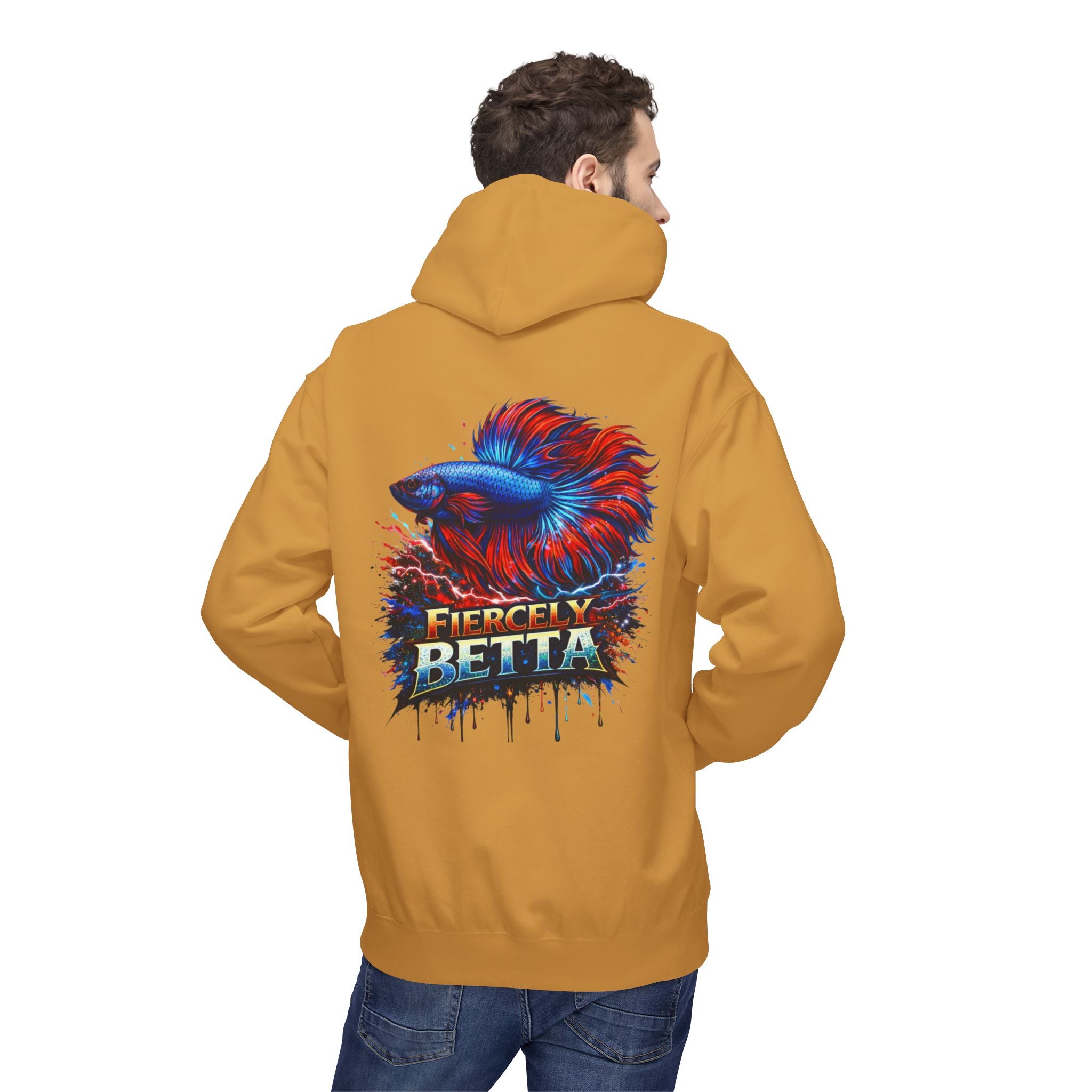 Fiercely Betta Hoodie – Colorful Betta Fish Graphic Pullover