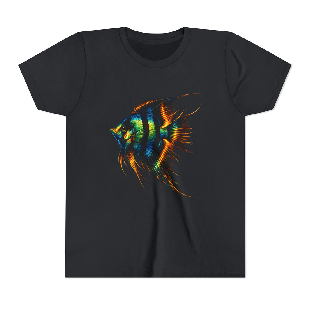 Angelfish Youth Tee – Colorful Aquarium Fish Graphic Shirt for Kids