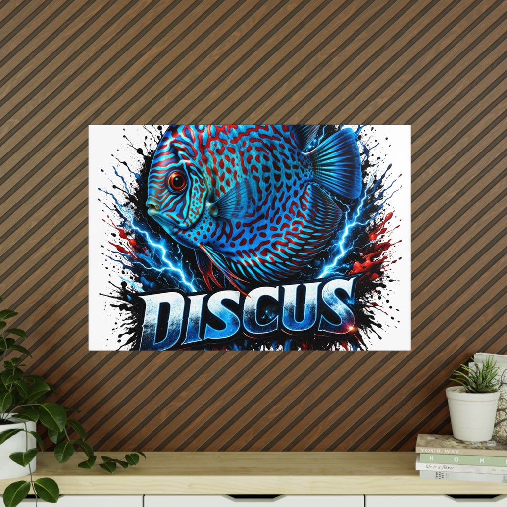 Discus Fish Photopaper Poster – Vibrant Aquarium Wall Art