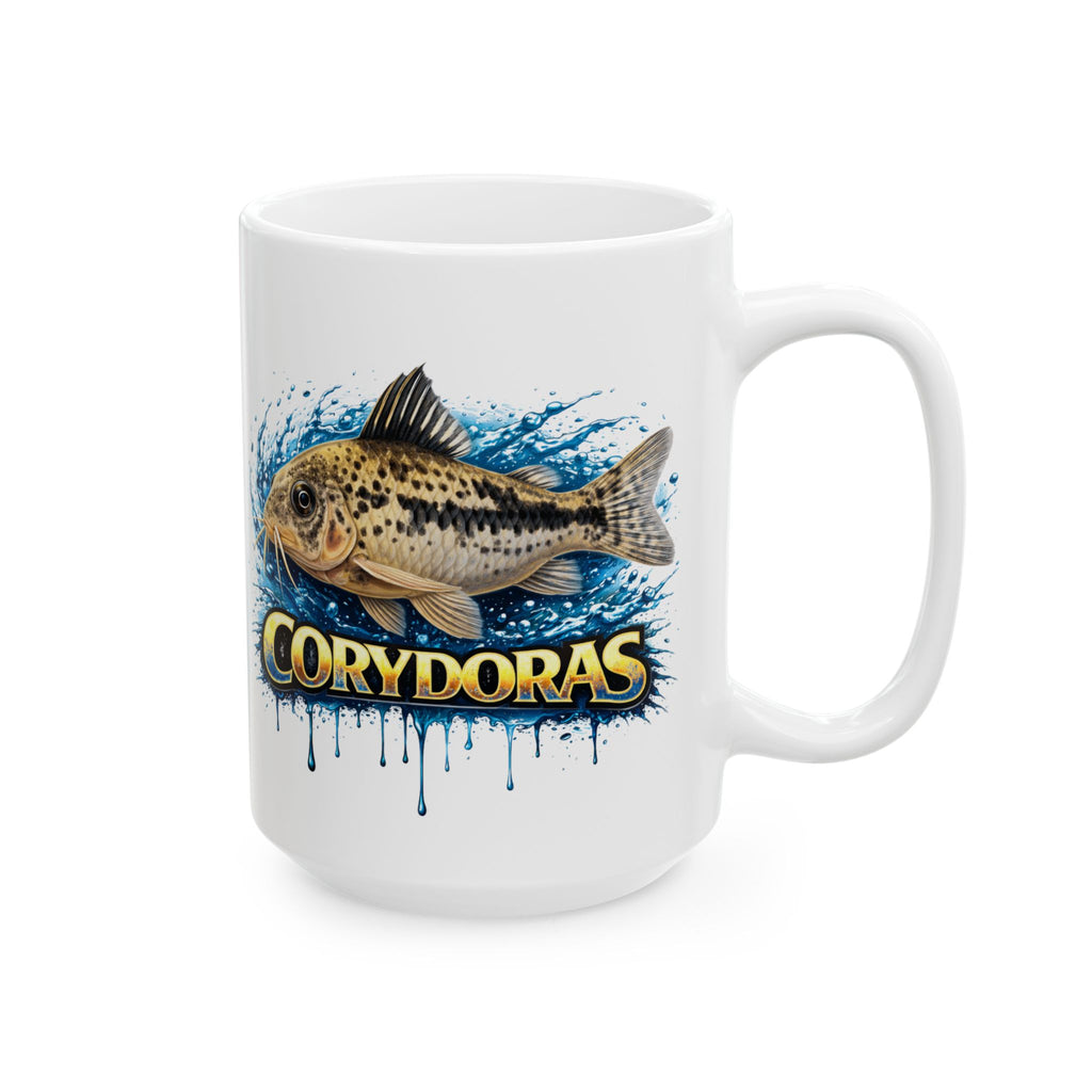 Peppered Cory – Premium Glossy Ceramic Mug — Aquarium Lover Coffee Cup (11oz/15oz)