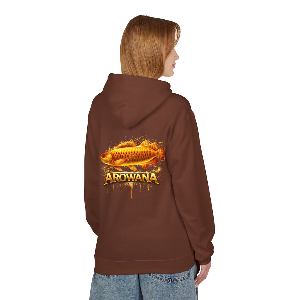 Arowana Fish Graphic Hoodie – Golden Arowana Design