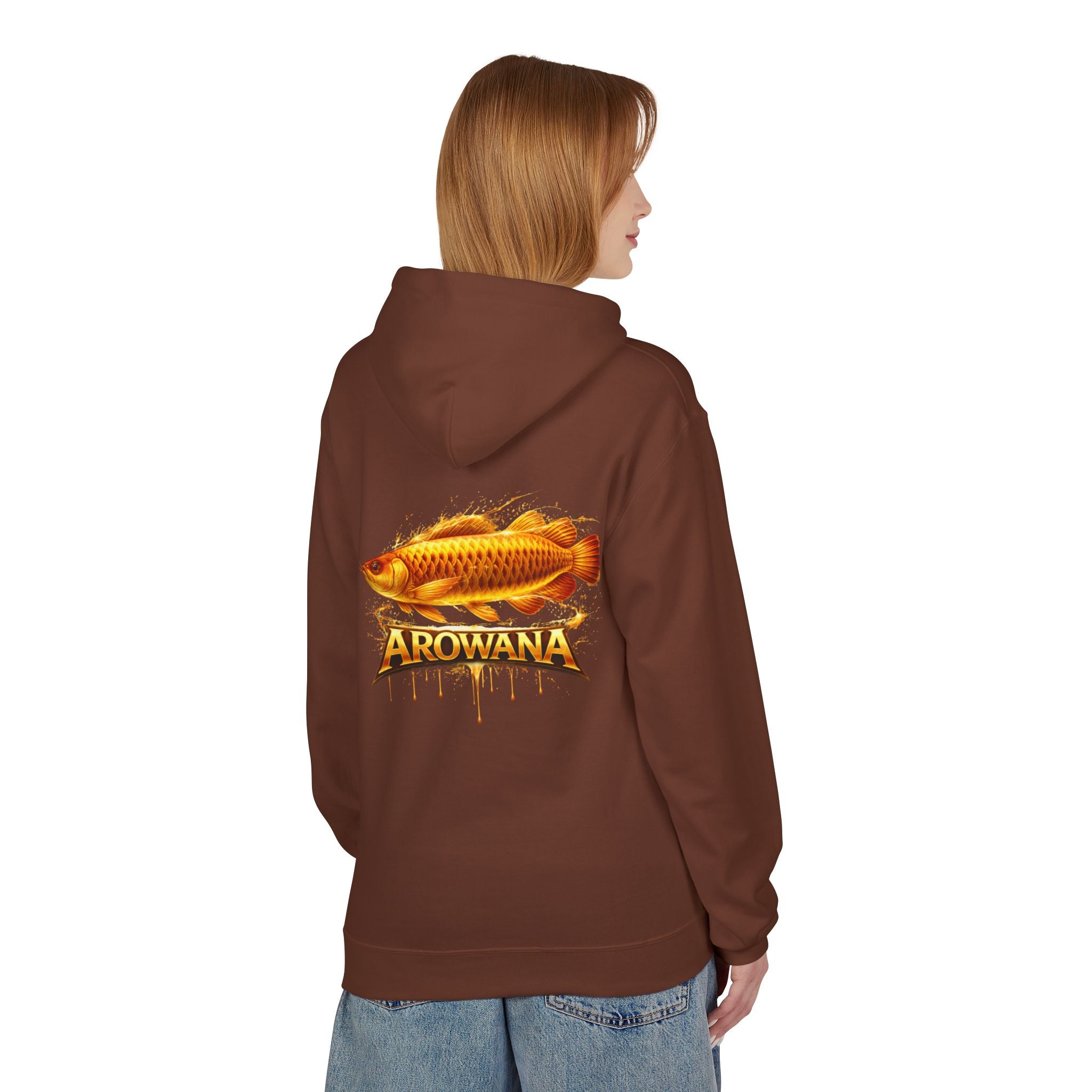 Arowana Fish Graphic Hoodie – Golden Arowana Design