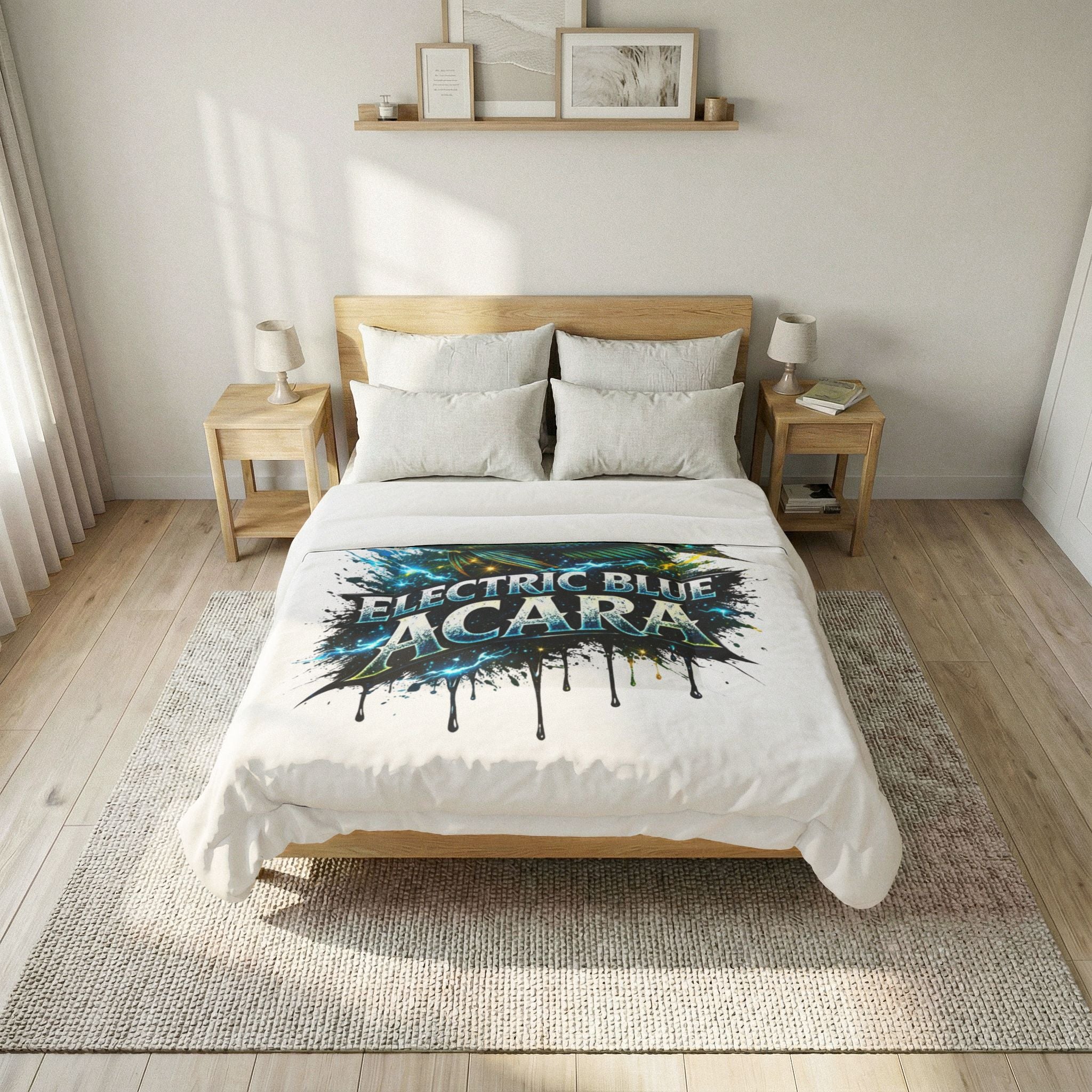 Electric Blue Acara – Premium Lightweight Cotton Comforter