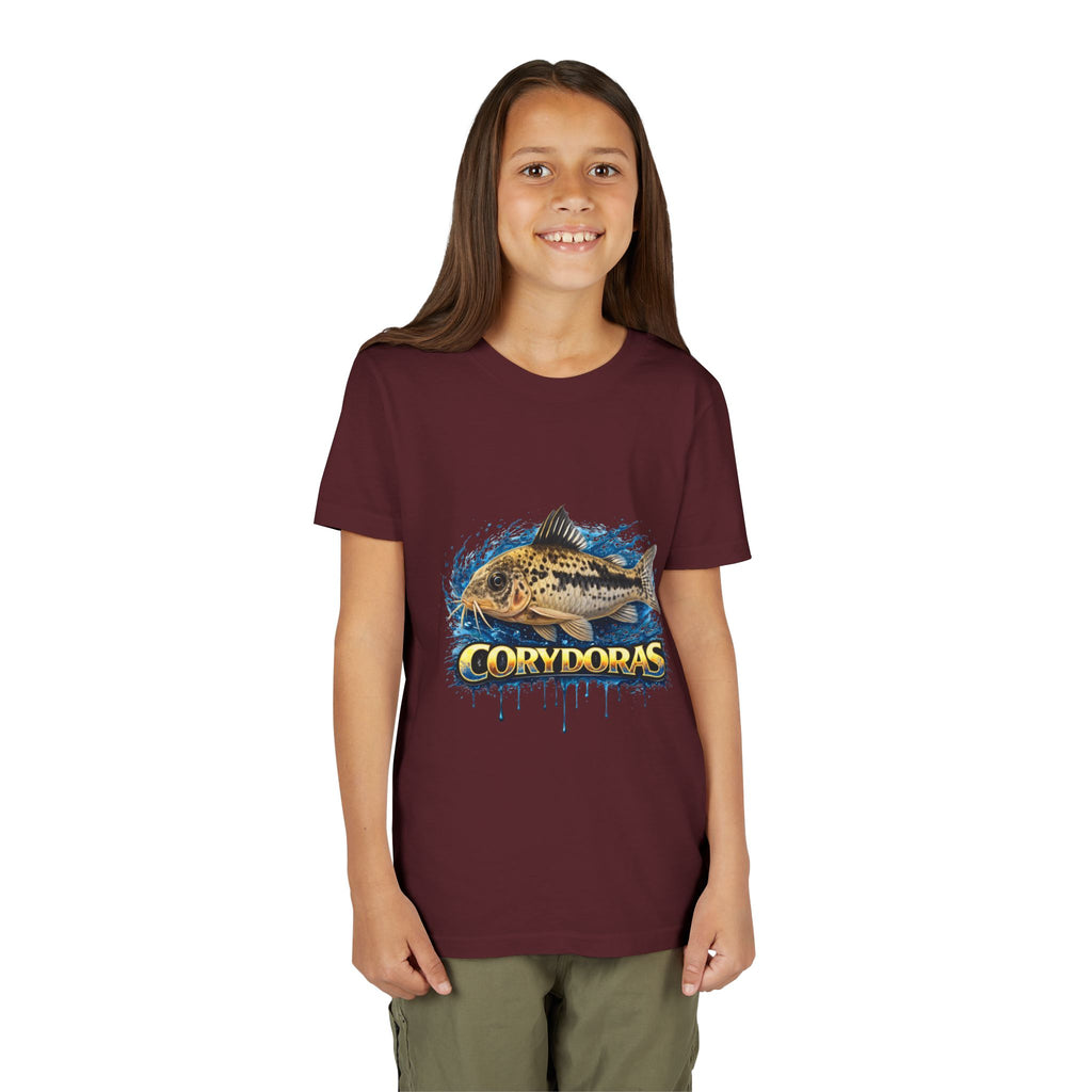 Corydoras Fish Youth Tee – Cute Aquarium Catfish Graphic Shirt