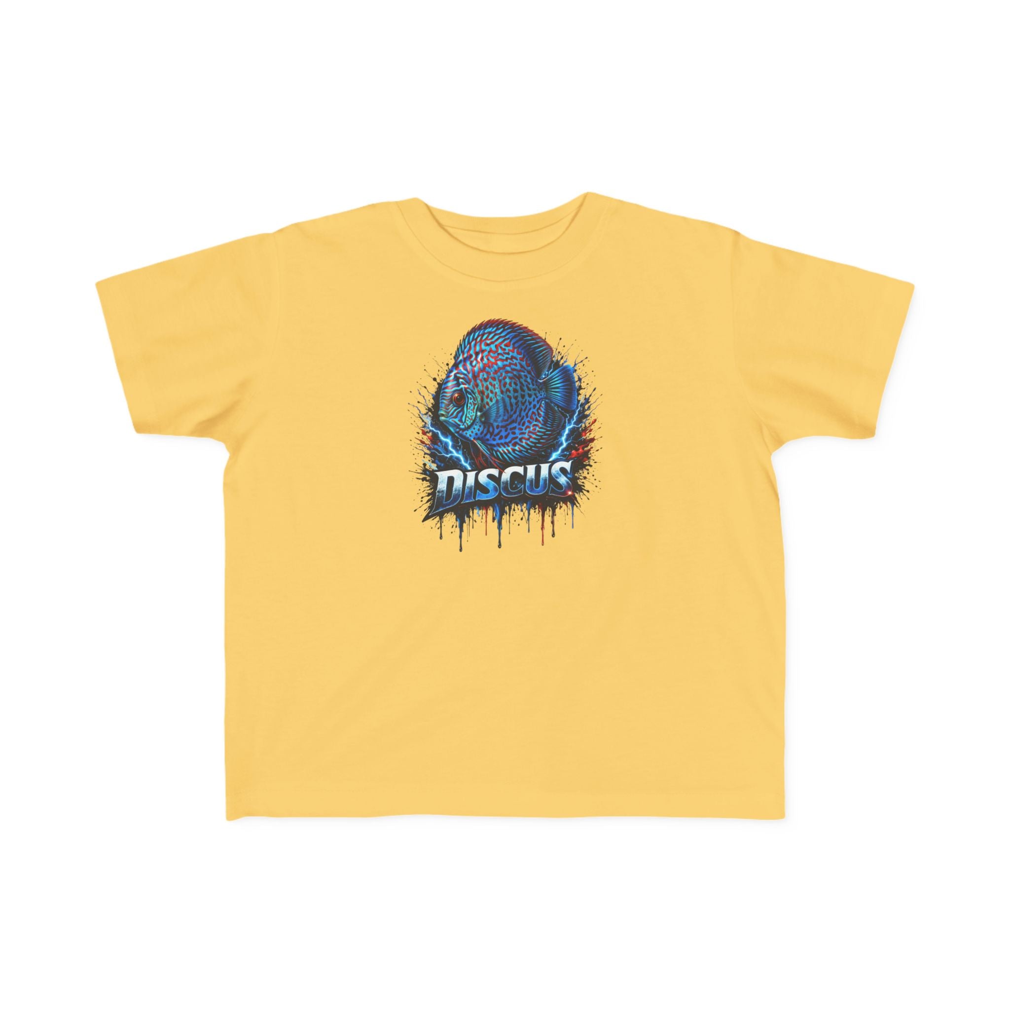 Discus Fish Toddler Tee — Colorful Aquarium Graphic Shirt