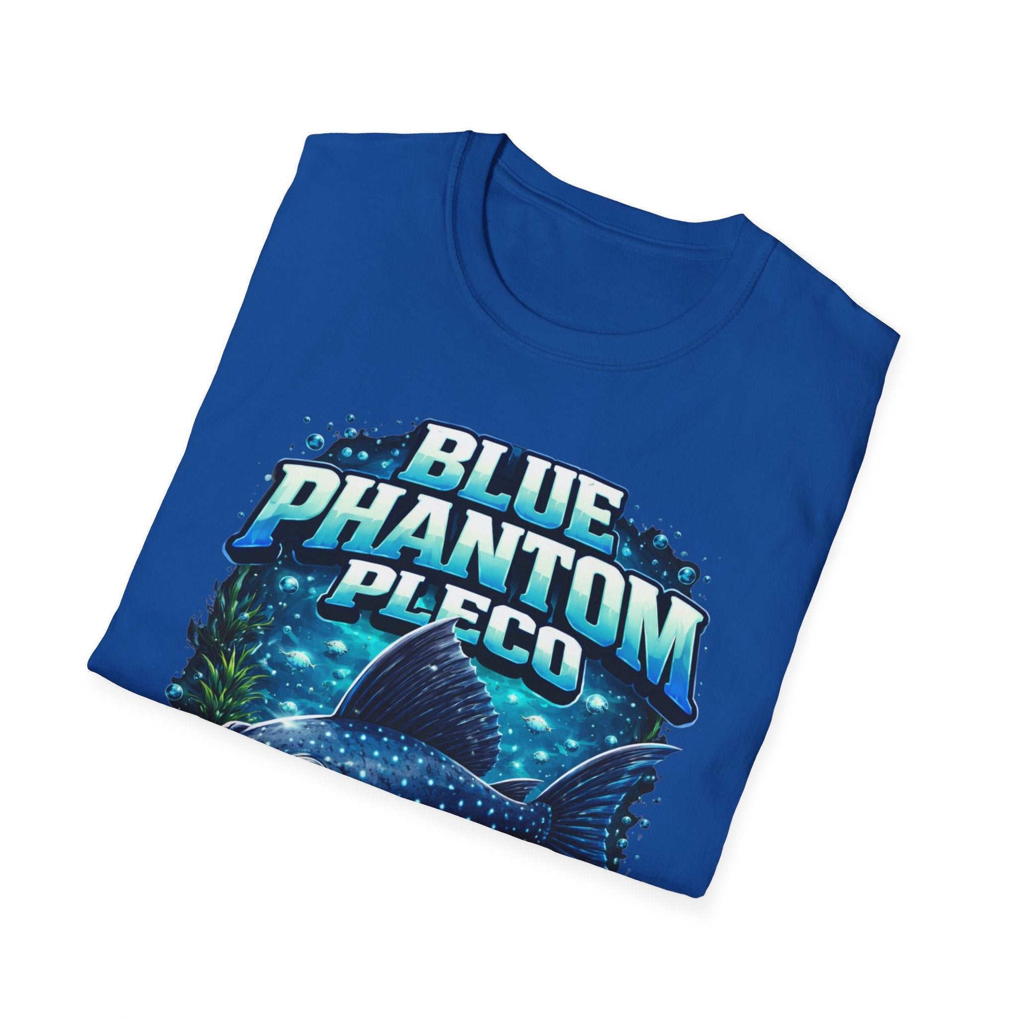 Blue Phantom Pleco T-Shirt — Graphic Aquarium Fish Tee