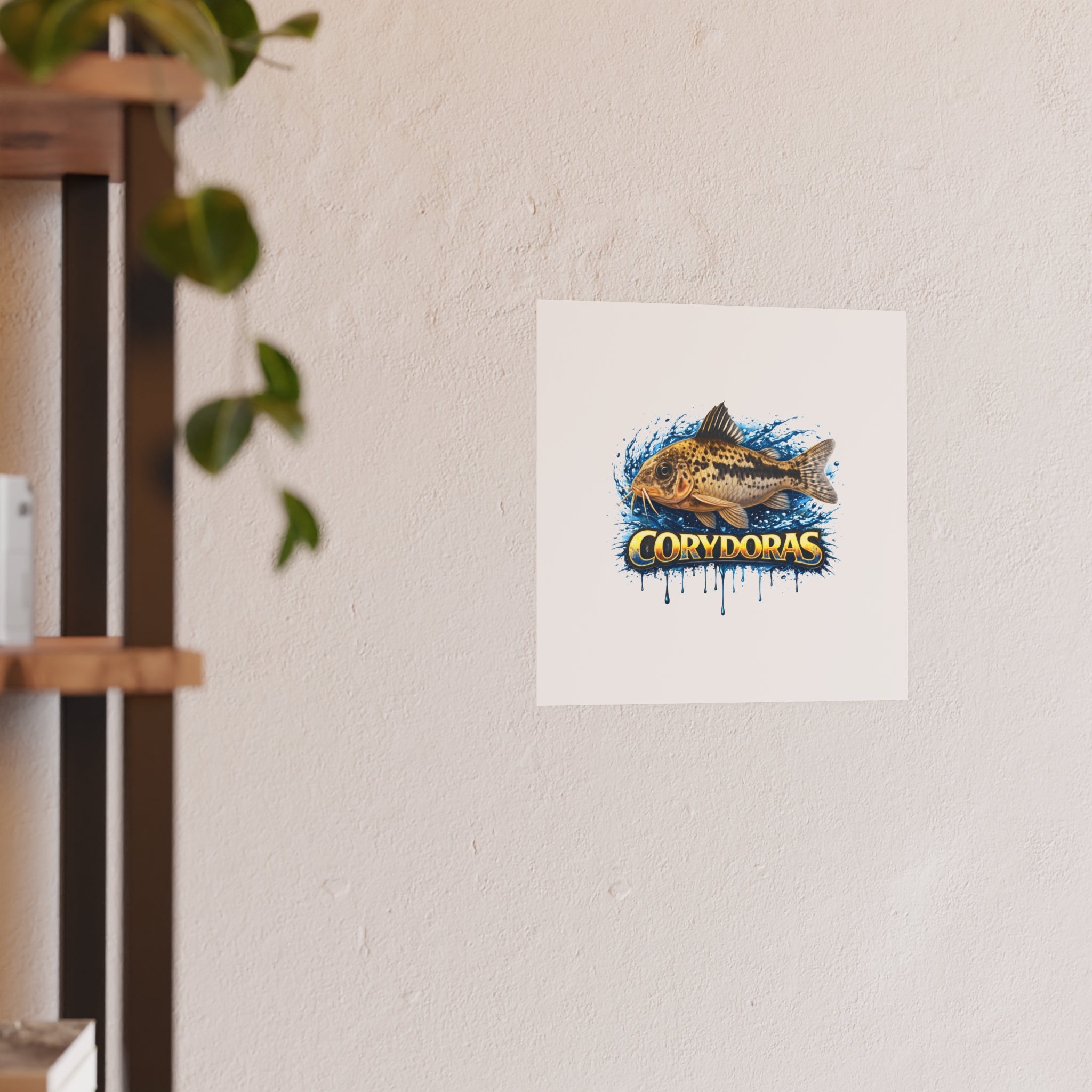 Corydoras Fish Poster — Decorative Aquarium Art Print (Satin/Matte)